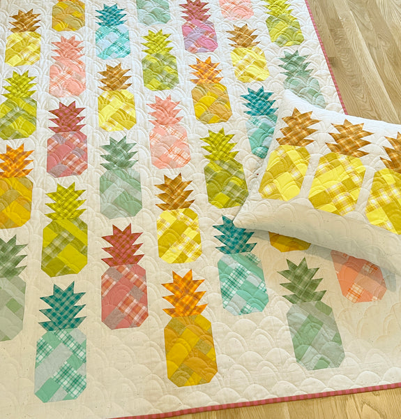 PINEAPPLE FARM pdf quilt and pillow pattern