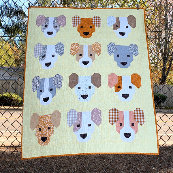 THE PUPPIES pdf quilt and pillow pattern